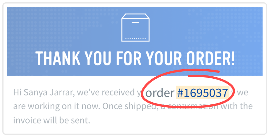 Order Info