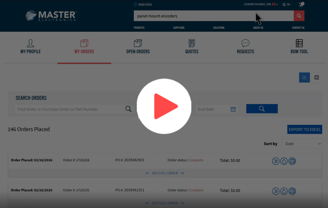 The portal video preview